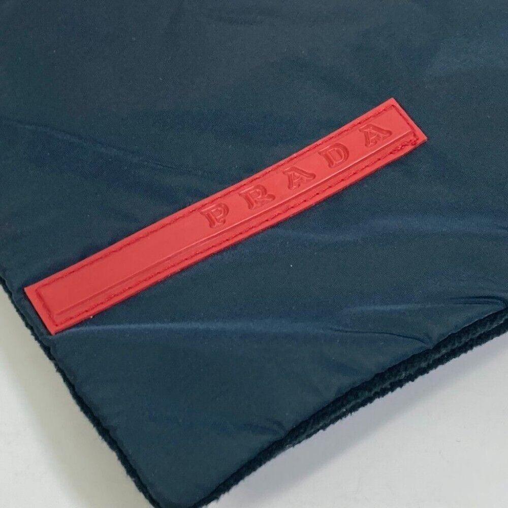 AUTHENTICITY GUARANTEED PRADA sportssports logo With pocket Scarf Nylon polyeste - Picture 5 of 11